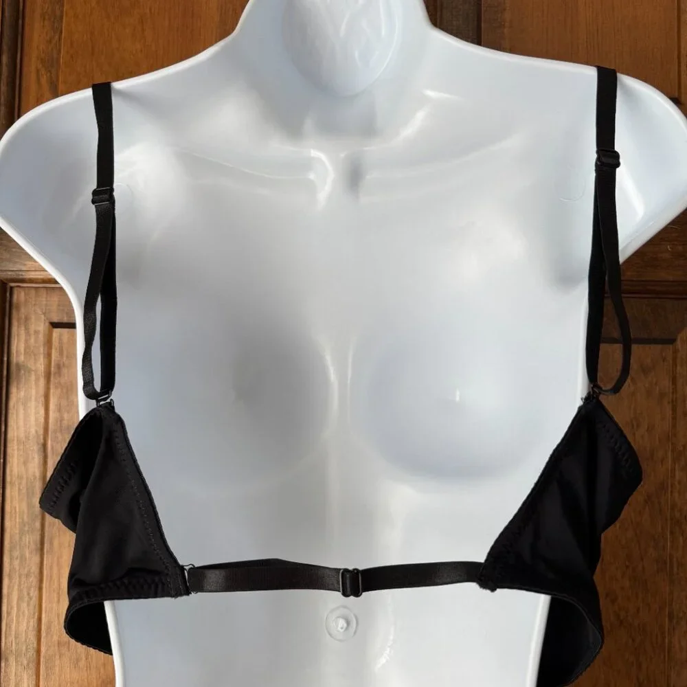 #2 Black Convertible Padded Bra w/Adjustable Spaghetti Straps X-Large